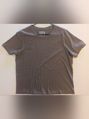 Faherty Men's Short-Sleeve Crewneck T-Shirt in Taupe Brow - L (NWOT)